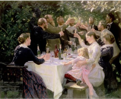 Hip Hip Hurrah Artists Party at Skagen, 1888 - Peder Severin Kroyer Painting On Canvas
